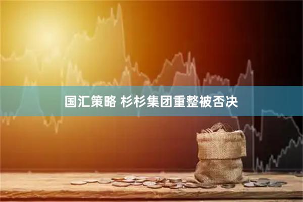国汇策略 杉杉集团重整被否决